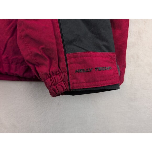 Helly Hansen Helly Tech Hidden Hood Red Waterproof Ski Snowboard Jacket Mens XL - Picture 11 of 16